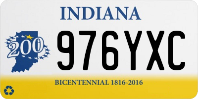 IN license plate 976YXC