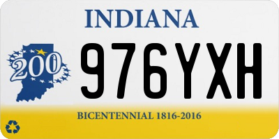 IN license plate 976YXH