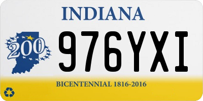 IN license plate 976YXI
