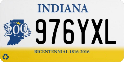 IN license plate 976YXL