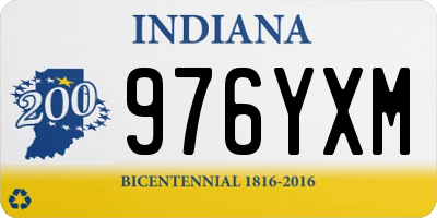 IN license plate 976YXM