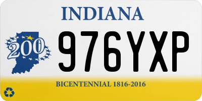 IN license plate 976YXP