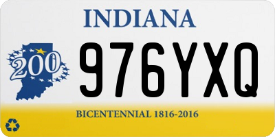 IN license plate 976YXQ