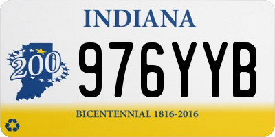 IN license plate 976YYB