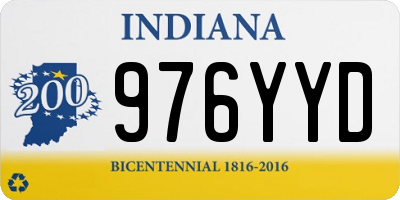 IN license plate 976YYD