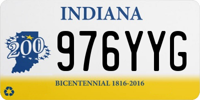 IN license plate 976YYG