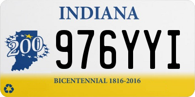 IN license plate 976YYI