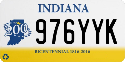 IN license plate 976YYK