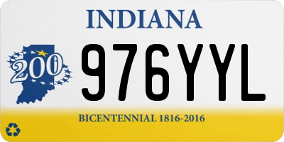 IN license plate 976YYL