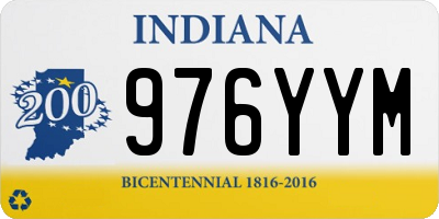 IN license plate 976YYM