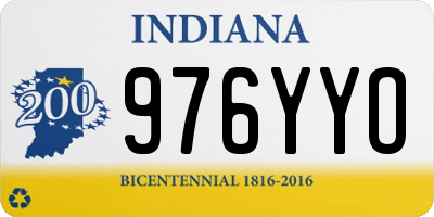 IN license plate 976YYO
