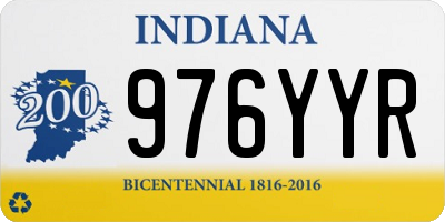 IN license plate 976YYR