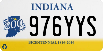 IN license plate 976YYS