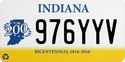 IN license plate 976YYV