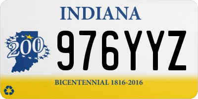IN license plate 976YYZ