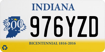 IN license plate 976YZD