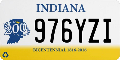 IN license plate 976YZI