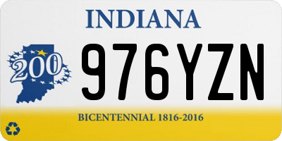 IN license plate 976YZN