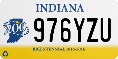 IN license plate 976YZU