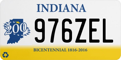 IN license plate 976ZEL