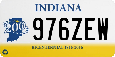 IN license plate 976ZEW
