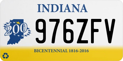 IN license plate 976ZFV