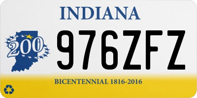 IN license plate 976ZFZ