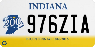 IN license plate 976ZIA