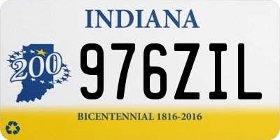 IN license plate 976ZIL
