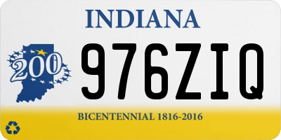IN license plate 976ZIQ