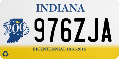 IN license plate 976ZJA
