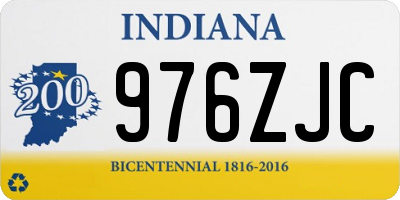IN license plate 976ZJC