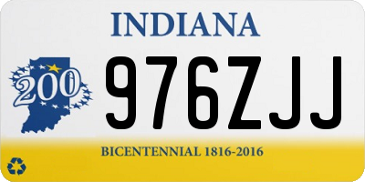 IN license plate 976ZJJ