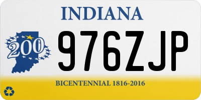 IN license plate 976ZJP