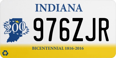 IN license plate 976ZJR
