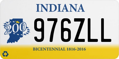 IN license plate 976ZLL