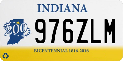 IN license plate 976ZLM