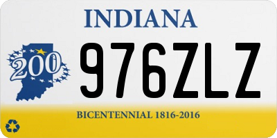 IN license plate 976ZLZ