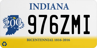 IN license plate 976ZMI