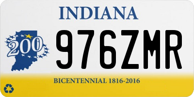 IN license plate 976ZMR