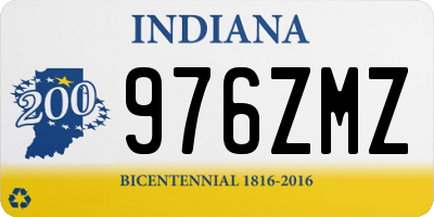 IN license plate 976ZMZ