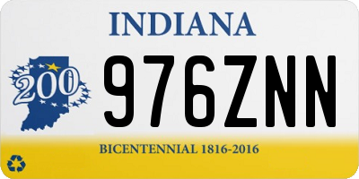 IN license plate 976ZNN