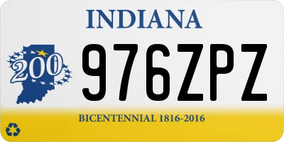 IN license plate 976ZPZ