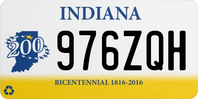 IN license plate 976ZQH