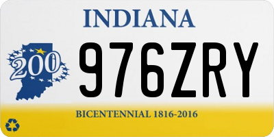 IN license plate 976ZRY