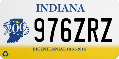 IN license plate 976ZRZ