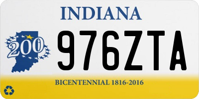IN license plate 976ZTA
