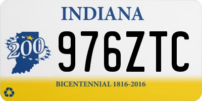 IN license plate 976ZTC