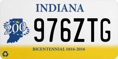 IN license plate 976ZTG