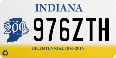 IN license plate 976ZTH